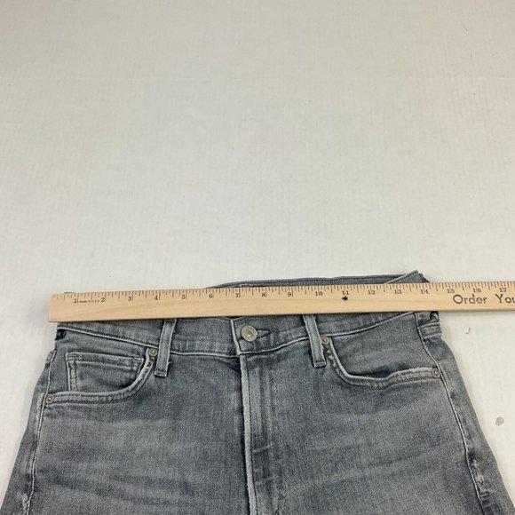 Citizens of Humanity Womens Demy Cropped Flare Jeans Gray High Rise Size 28 - Picture 7 of 12